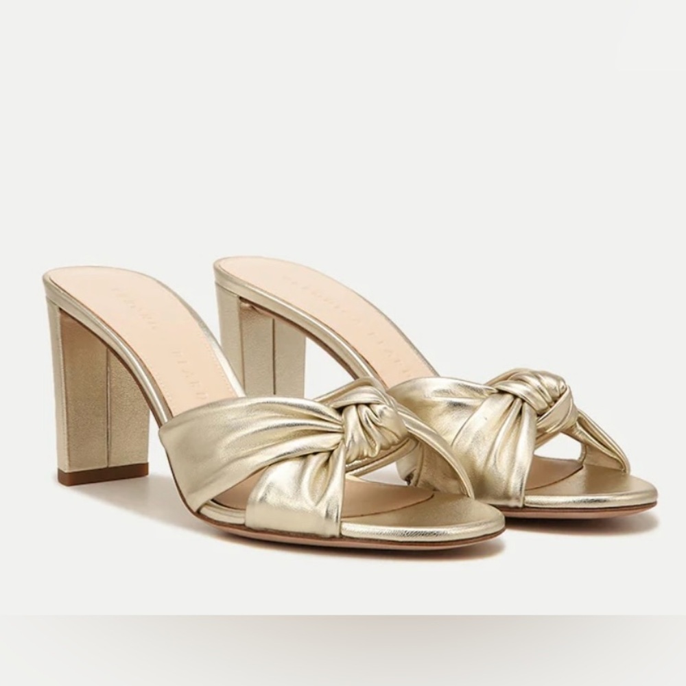 Veronica Beard Ganita Knot-Front Sandals